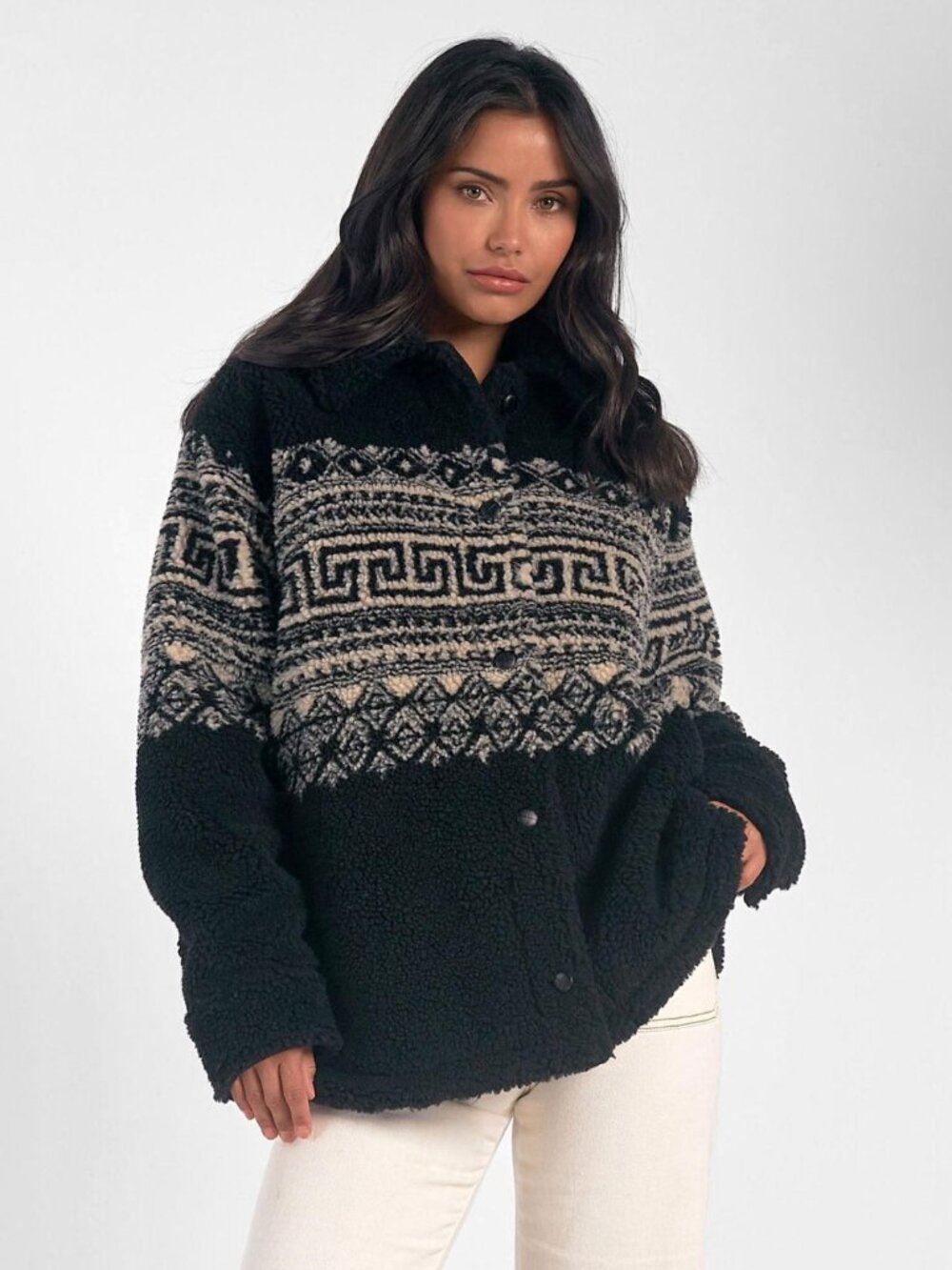 NWT Elan Aztec Sherpa Jacket / XS